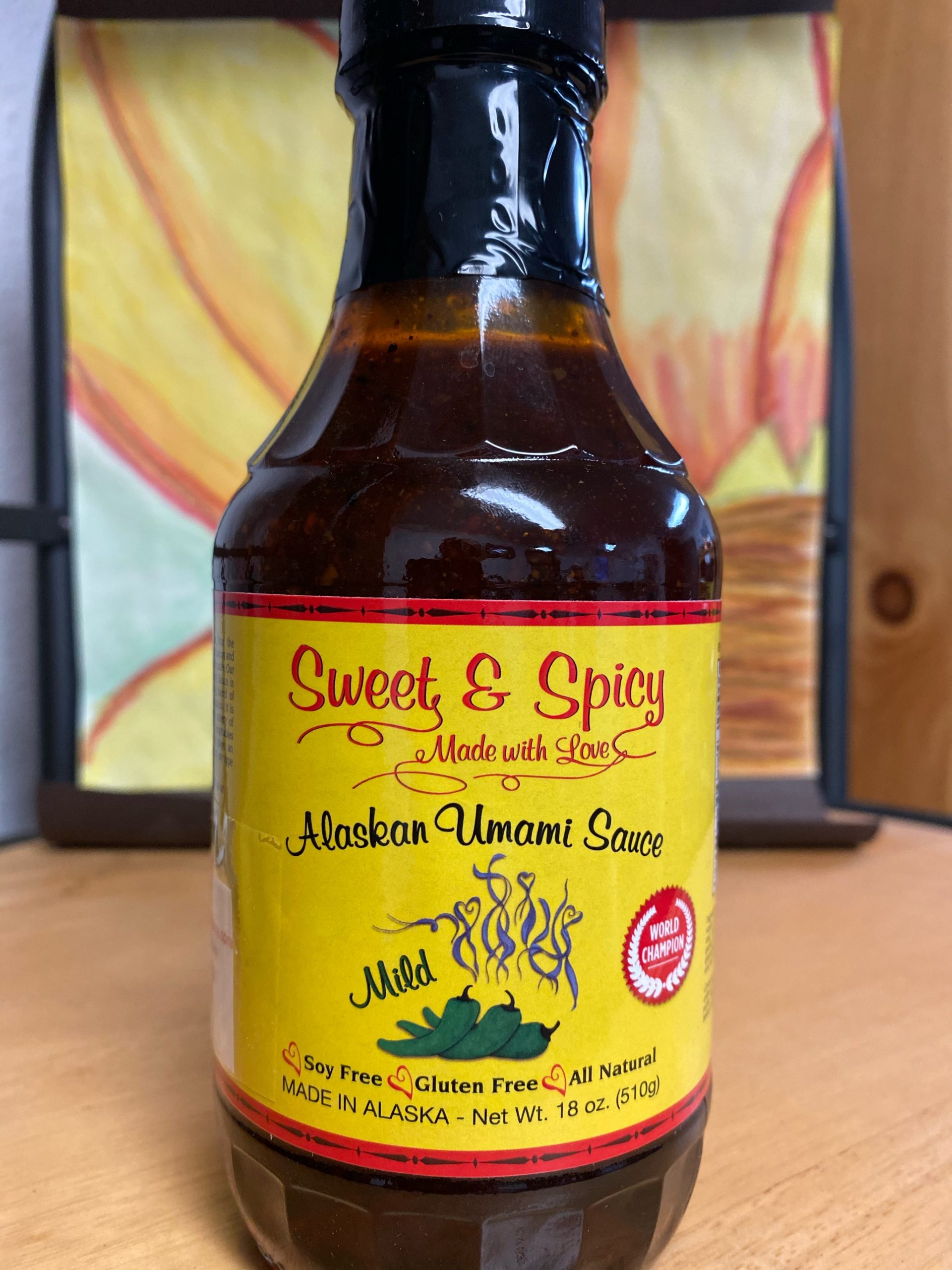 Sweet & Spicy Umami Sauce Mild 18oz Moosetard Mustards