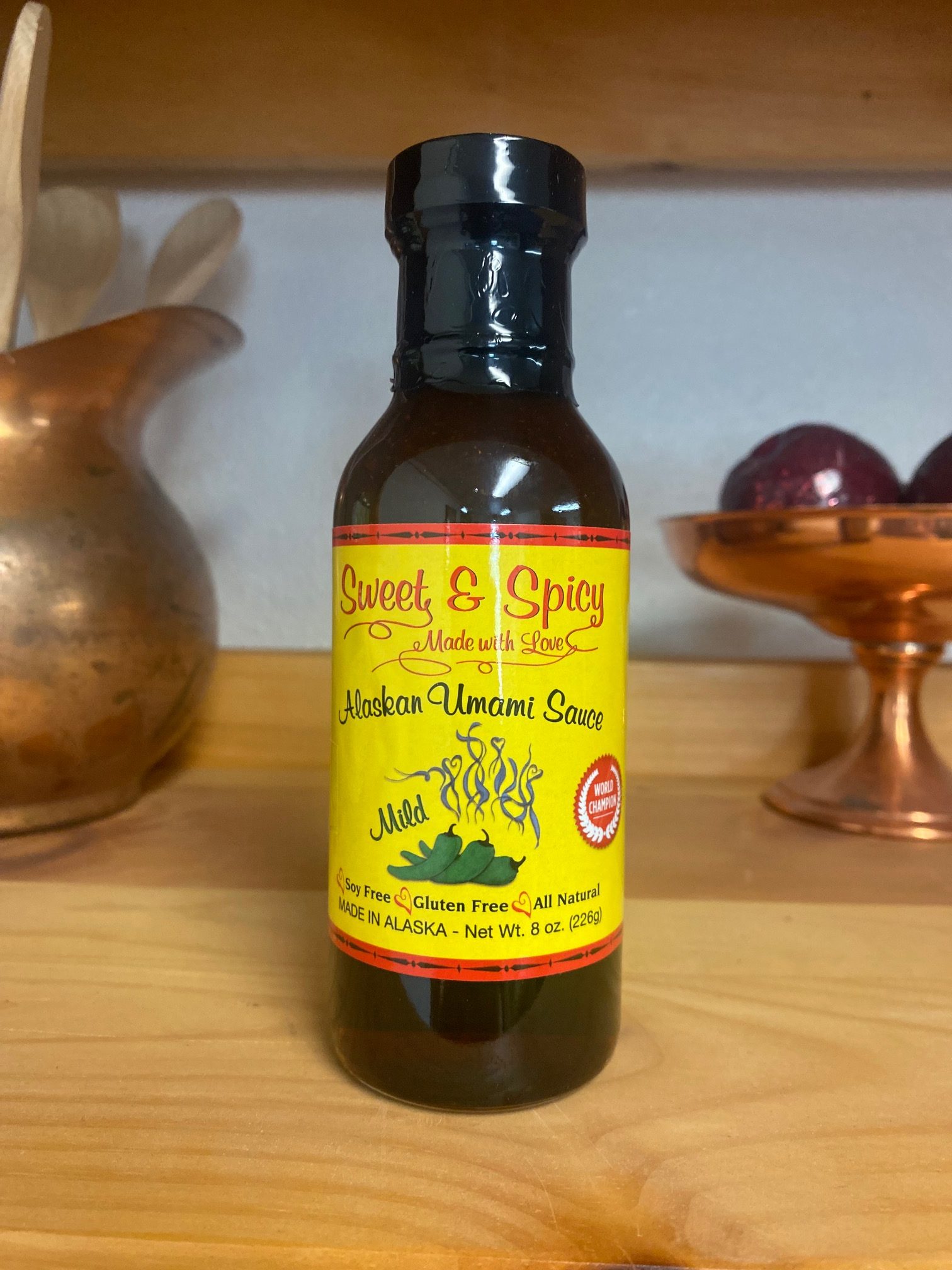 Sweet & Spicy Umami Sauce Mild 8oz Moosetard Mustards