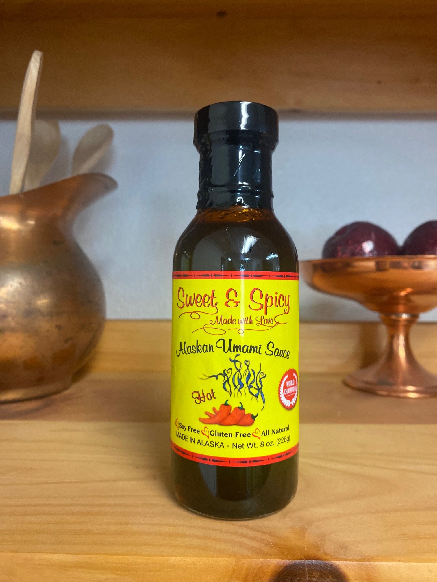 Sweet & Spicy Umami Sauce Hot 8oz Moosetard Mustards